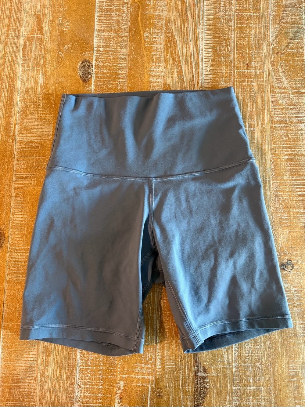 Lululemon Align High Rise Short 6” Oasis Blue Size 4 Nulu Yoga Biker Shorts